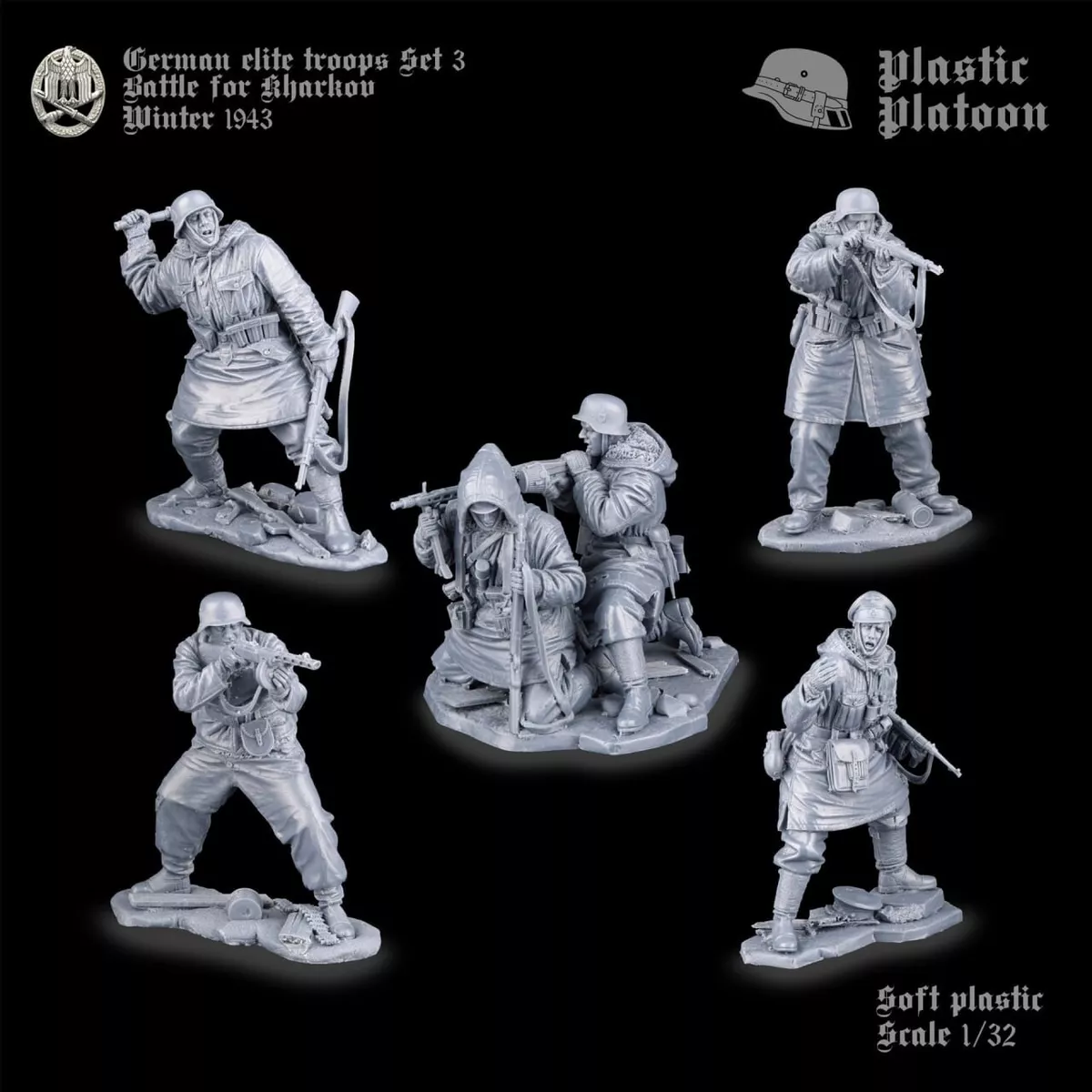 Plastic Platoon German Elite Troops Set 3 Battle Of Kharkov Scale