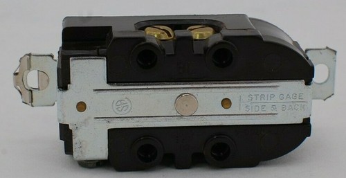 Arrow Hart L5-15 Brown Duplex Locking Receptacle - Picture 3 of 7