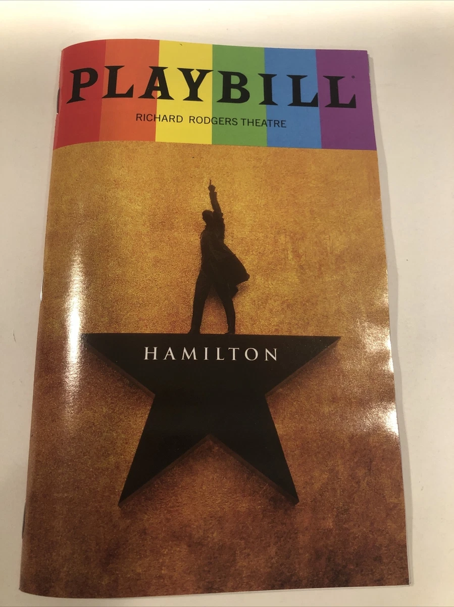 Hamilton Playbill Pride Edition June 2023 Richard Rogers Theater