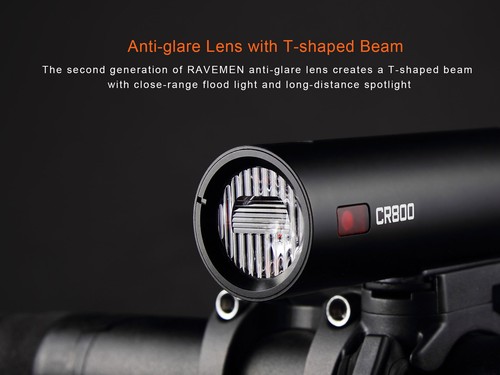 Ravemen CR800+TR20 LED Fahrrad Scheinwerfer Frontlicht Rücklicht USB Set Wiederaufladbar - Bild 16 von 21