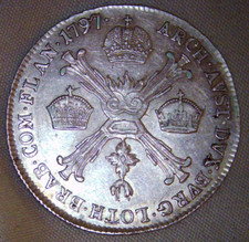AUSTRIAN NETHERLANDS 1/4 Kronenthaler 1797 B- Silver .873