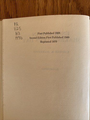 England in Shakespeare's Day, Harrison, G B, Very Good Second Edition Free Ship - Picture 5 of 6