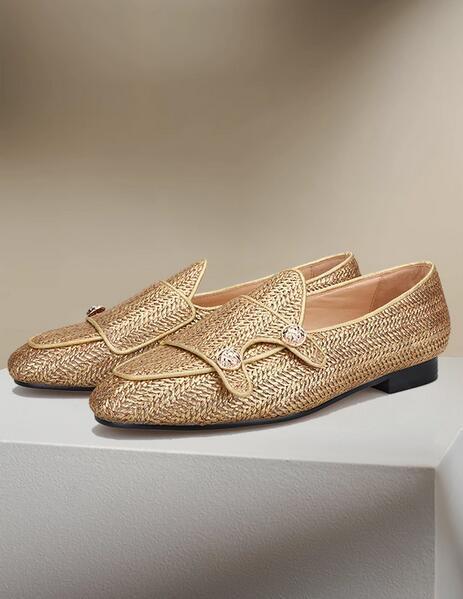 SAOLA Scarpe eleganti da uomo a maglia in pelle punta tonda inglese business slip on Oxford OL