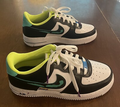 NWB NIKE Air Force LV8 GS Graffiti SNEAKERS YOUTH Size