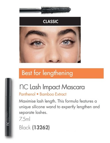 Nutrimetics Lash Impact Mascara 7.5ml -Black- Water Resistant New sealed - Picture 3 of 3