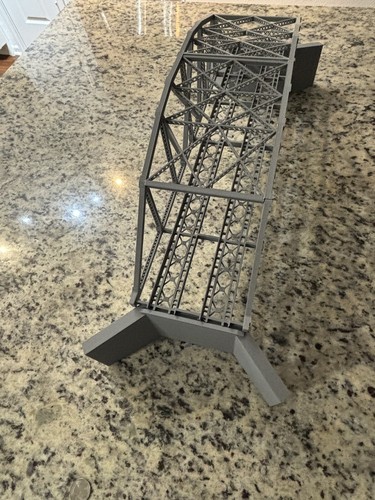 3D Printed Double Track HO Scale Bridge Abutment (Sold In Pairs) - Picture 8 of 9