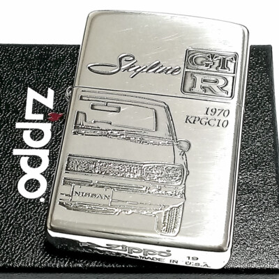 Zippo Nissan Skyline GT-R KPGC10 1970 Double Sided Etching Silver 