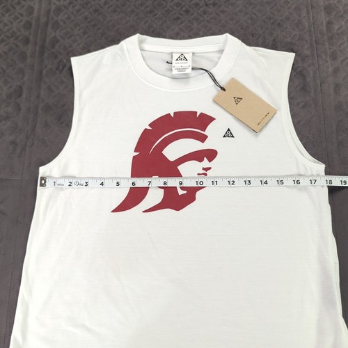 USC Trojans Shirt Nike ACG Dri-Fit ADV Sleeveless White Women Medium - Picture 6 of 10