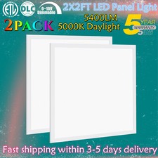2 Pack LED Flat Panel Light 2x2FT, 45W 5800LM Recessed Backlit Troffer Lights