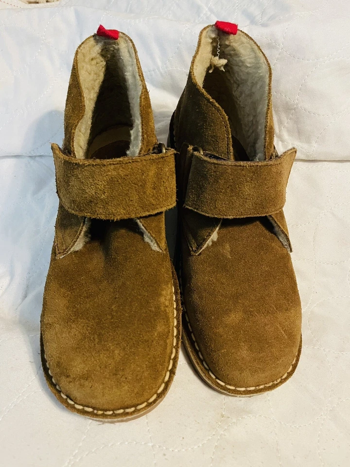 Mini Boden Niños Marrón Gamuza Chukka Botas Zapatos - Niños grandes talla 6 (38) Foto 3 de 4