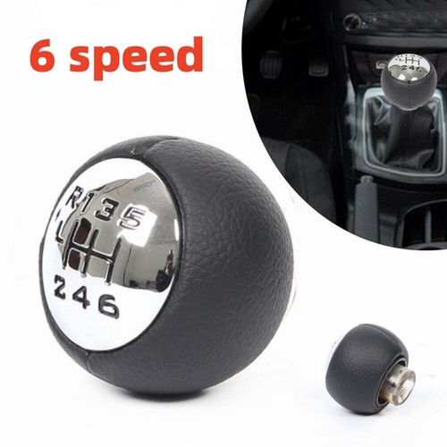 6 Speed Gear Stick Shift Knob Black For Peugeot 307 308 3008 5008 807 Citroen C4 - Picture 3 of 8