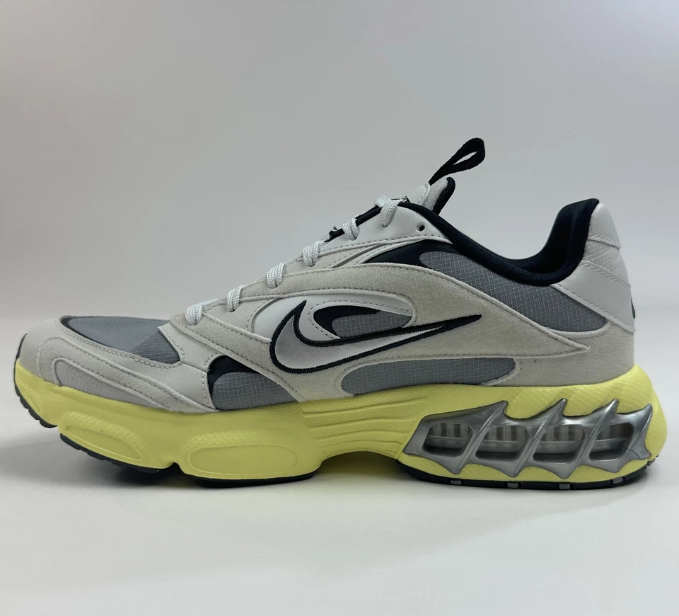 Nike Zoom Air Fire Womens Size 9.5 Particle Gray Yellow Shoes Running DV1129-003 - Image 3 of 4