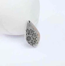 4 PCS Silver Flower Charms, Boho Charms, Earring, Silver Dangle Pendant G36729