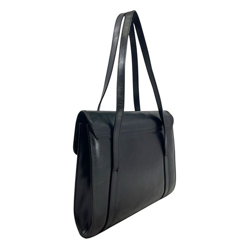 Vintage 90s 00s BROOKS BROTHERS Slim Leather Tote Bag Business Travel Handbag - Picture 7 of 23