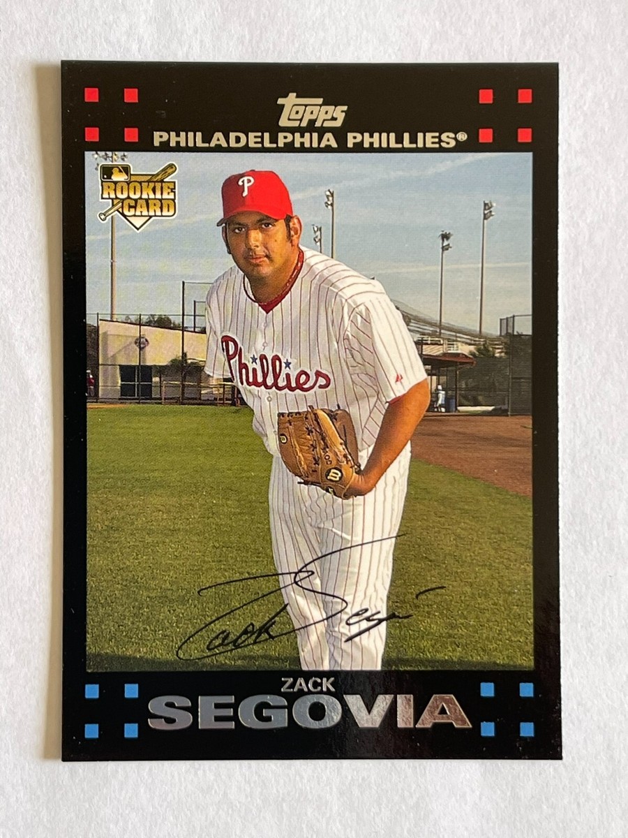 2007 TOPPS ZACK SEGOVIA #377 ROOKIE PITCHER PHILADELPHIA PHILLIES