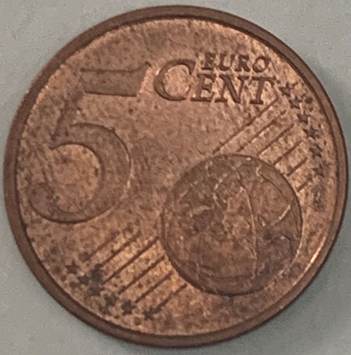 France 1999 5 Euro Cent Coin, Marianne, First Year of Circulation - Picture 4 of 4