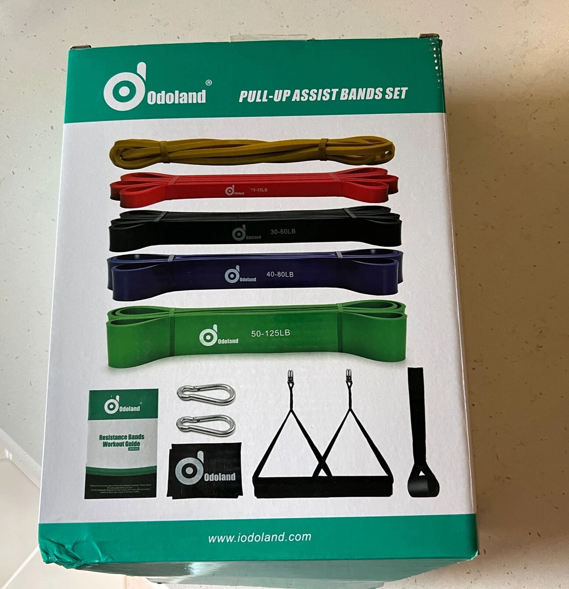 Odoland 5 Packs Pull Up Assist Bands Pull Up Straps Resistance