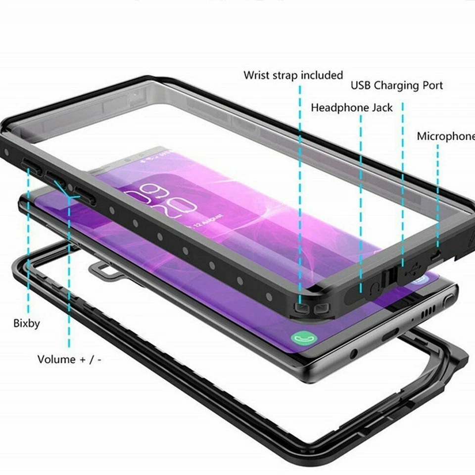 Life Waterproof Shock Dust Proof Case Samsung Galaxy S25 S24 S23 S22 S21 S20 FE - Image 3 of 4