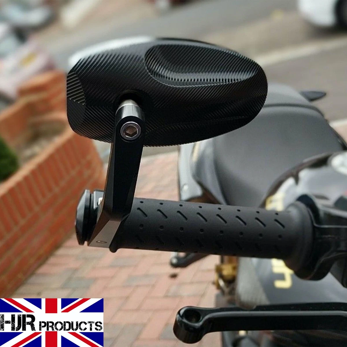 CNC Bar End Mirrors Triumph Street Triple 675 pair Genuine HJR