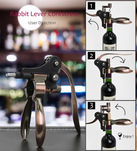 Wine Opener Corkscrew Set 7 PCs Wine Bottle Accessories Kit for Wine Enthusiast