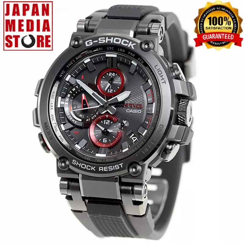 G-SHOCK MT-G MTG-B1000B-1AJF Total Black Bluetooth Solar Men Watch Japan