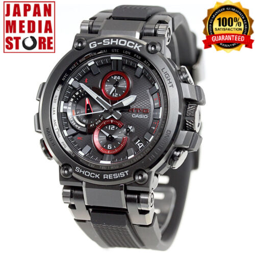 CASIO G-SHOCK MT-G MTG-B1000B-1AJF Total Black Bluetooth Solar Men Watch Japan - Afbeelding 1 van 5