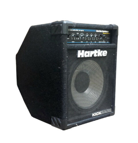 Hartke HS1200 Kickback Bass Amp - Black, Padded Cover, Made in USA  (hart075p)