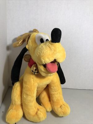 Disney Store Exclusive Pluto Reindeer with Antlers Jingle Bells Plush Christmas