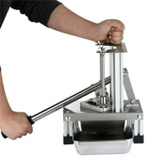 Commercial Potato Chipper Vegetable Fruit Slicer With 3 Blades Stainless Steel