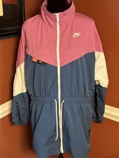 Nike Women's Sportswear Icon Clash Track Jacket Windbreaker Medium Blue  Pink