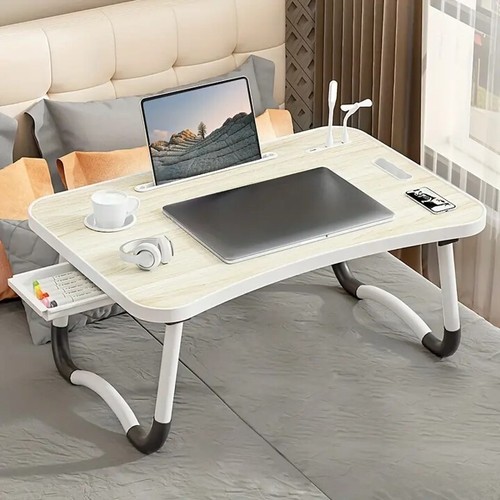 Foldable Laptop Desk, Bed Stand, Folding Table Breakfast Tray - Picture 9 of 16