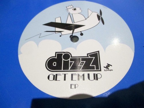 DIZZ1 - GET EM UP EP BLUE COLOURED Vinyl EP Album Record - Foto 1 di 2