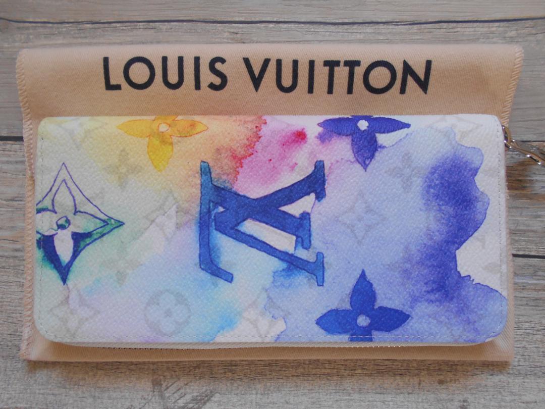 Louis Vuitton Purse Zippy Wallet Vertical M80499 Watercolor Monogram Canvas