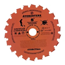 Forester 22 Tooth Chisel Tooth Brush Cutter Blade - 8" Diameter x 1" or 20mm