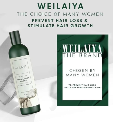 WEILAIYA Ginger Shampoo and Conditioner 400ml Free Mini Set - Picture 5 of 6
