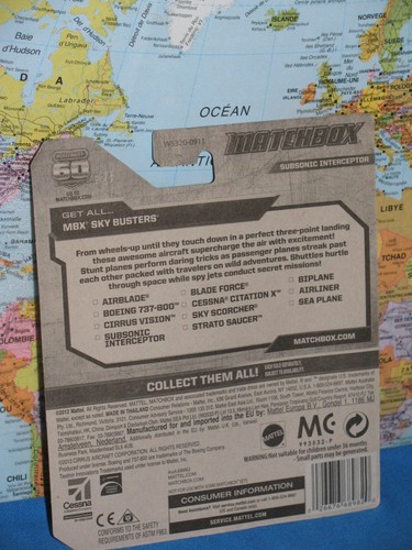 MATCHBOX MBX 60th ANNIVERSARY SUBSONIC INTERCEPTOR SKY BUSTERS ***BRAND NEW*** - Picture 4 of 9