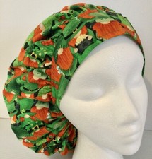 St. Patrick s Day Gnome large medical bouffant scrub cap surgery Surgeon s hat