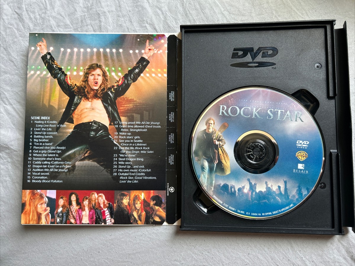 Rock Star DVD 2001 Mark Wahlberg Jennifer Aniston