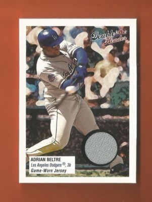 2003 FLEER DOUBLE HEADER MINI ADRIAN BELTRE GAME-USED JERSEY #AB DODGERS 