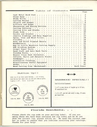 1988 #1 LITTLE MOUNTAIN WOOD CARVING SUPPLY CATALOG BOOK - Picture 2 of 4