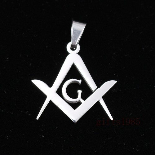 Masonic Fraternal order charm Accepted Masons Stainless steel box chain pendant - Picture 8 of 8