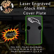 Ram - Laser Engraved RMR Cover Plate for Glock 19 17 23