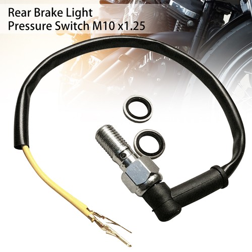 Rear Brake Light Pressure Switch M10 x1.25 Banjo Bolt For Japanese Motorcycle UK - Picture 2 of 8