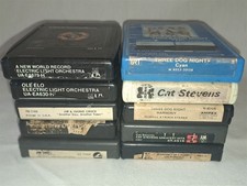 Lot of 10 8-Track Tapes -ELO * Cat Stevens * ...