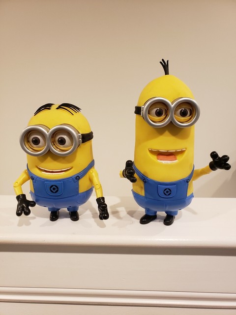 2 MINIONS Talking Interactive Dave and Tim Thinkway Toys Universal Studios | eBay