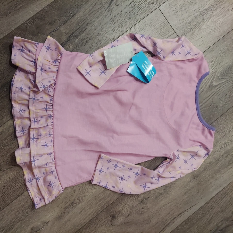 Nuevo con etiquetas Camisón Disney Store Niñas Púrpura Manga Larga Talla 4 PJ Dormir BELLE Foto 3 de 3