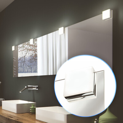 Domus Line LED Spiegelklemmleuchte CUBO 75x75 mm 12V 4,8W 3800K Badleuchte