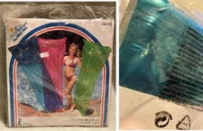 1999 NOS Intex The Wet Set Inflatable Pool Glossy Mat 59702 Float 72 x 27 NEW
