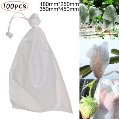 100x Grape Protector Bags Vegetable/Fruit Protection Garden Flower Nursery Bag