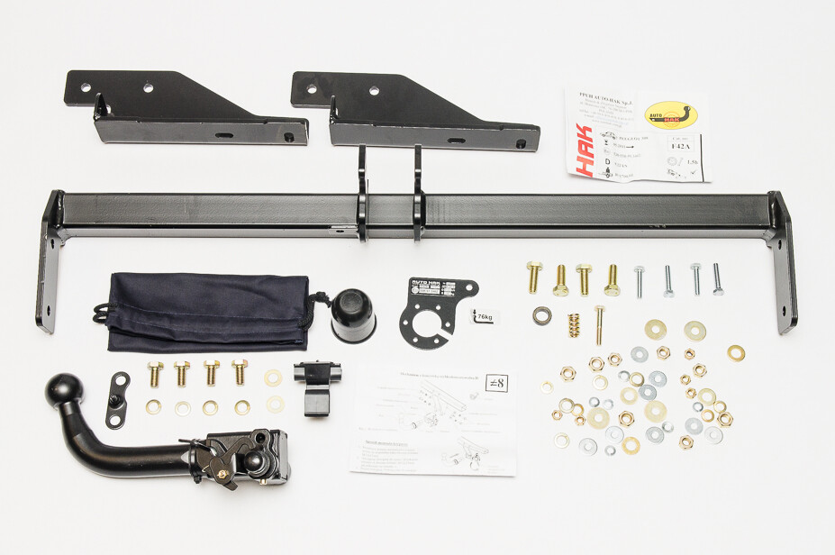 Detachable - horizontal Tow Bar for Peugeot 308 Hatchback 05.2011-08.2013
